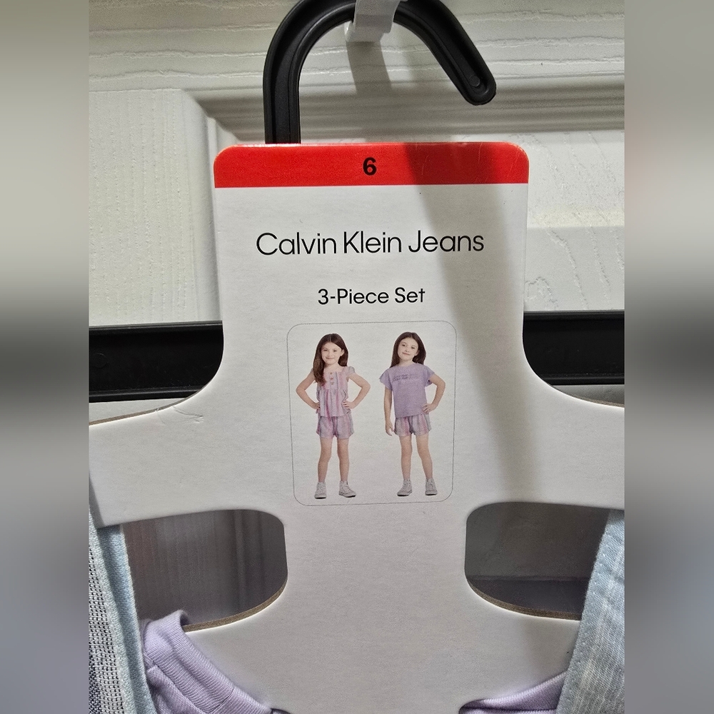 Calvin Klein Collection Multicolor Striped Kids 3 Pc Set, Size 6 - Picture 5 of 8